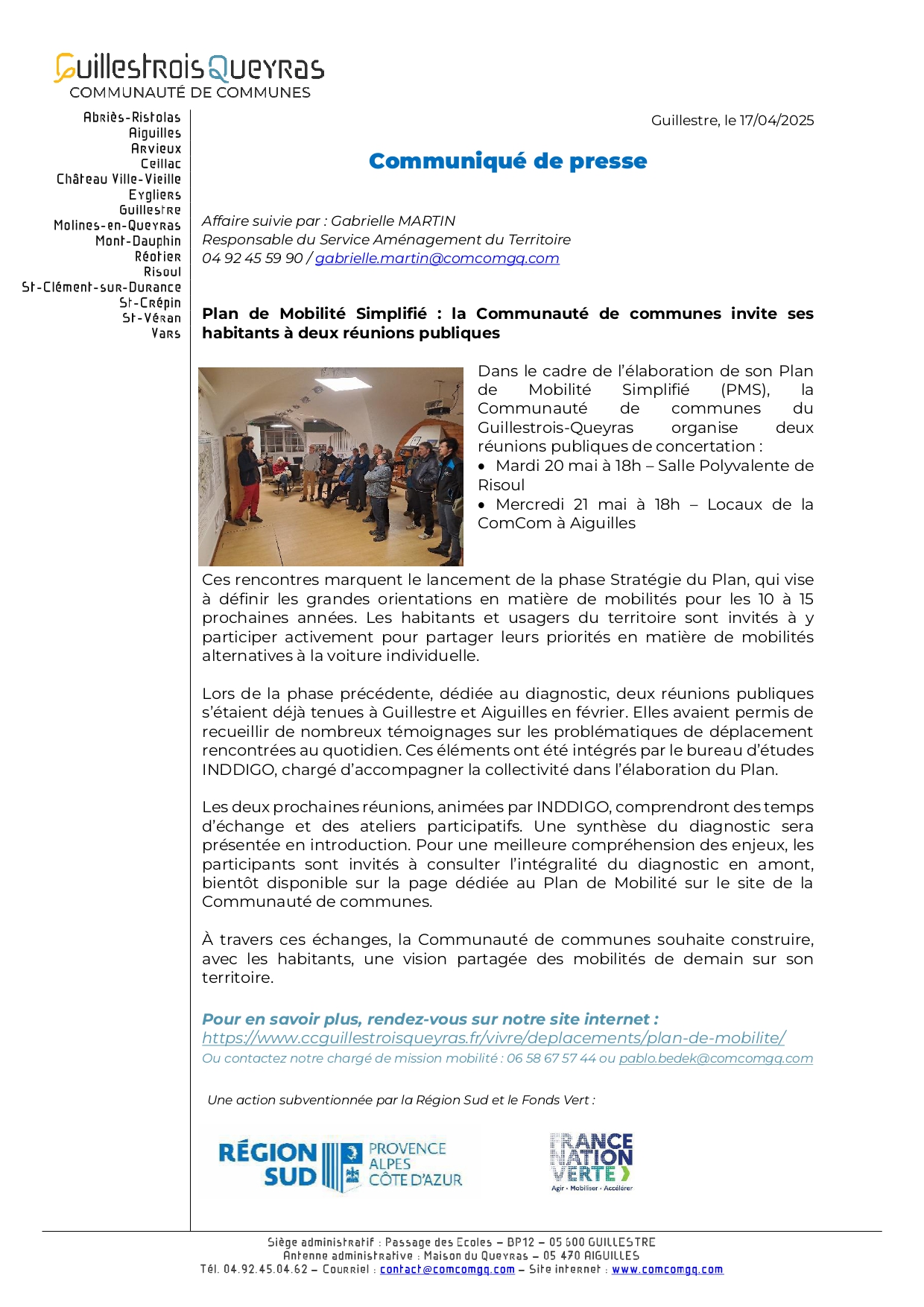 plan de mobilité presse