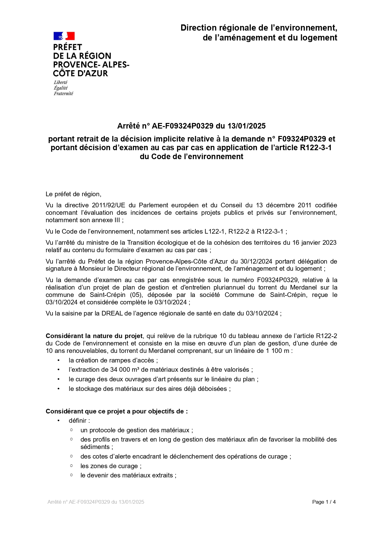 Merdanel réponse par le cas