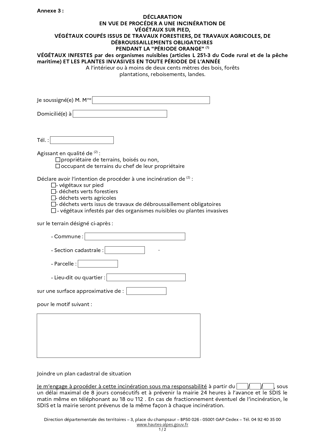 emploi du feu 1